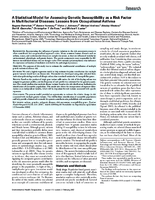 A Statistical Model for Assessing Genetic Susceptibility as a Risk Factor in Multifactorial Diseases Lessons from Occupational Asthma