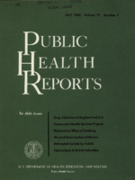 Public Health Reports  v 77 no 7 July 1962  cover