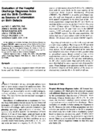 Evaluation of the hospital discharge diagnoses index and the birth certificate as sources of information on birth defects
