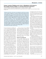 Urinary levels of trichloroacetic acid a disinfection byproduct in chlorinated drinking water in a human reference population