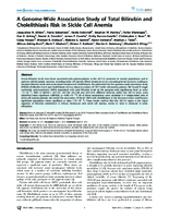 A GenomeWide Association Study of Total Bilirubin and Cholelithiasis Risk in Sickle Cell Anemia