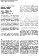 Attacks by packs of dogs involving predation on human beings