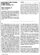 Needsbased health promotion program serves as HMO marketing tool