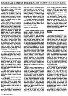 NATIONAL CENTER FOR HEALTH STATISTICS DATA LINE