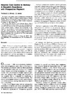 Hospital Cost Control In Norway A Decades Experience With Prospective Payment
