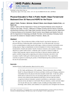 Physical Educations Role in Public Health Steps Forward and Backward Over 20 Years and HOPE for the Future