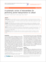 A systematic review of interventions for promoting active transportation to school