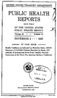 Public Health Reports  v 53 no 44  cover