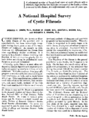 A national hospital survey of cystic fibrosis
