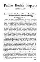 Public Health Reports  v 66 no 33 AUGUST 17 1951