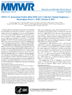 COVID19associated Deaths After SARSCoV2 Infection During Pregnancy  Mississippi March 1 2020October 6 2021