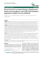 Recent trends in hormone therapy utilization and breast cancer incidence rates in the high incidence population of Marin County California