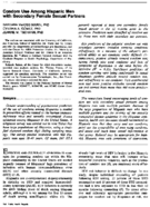 Condom use among Hispanic men with secondary female sexual partners