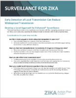 Surveillance for Zika