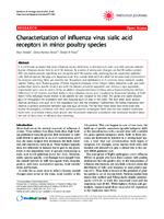 Characterization of influenza virus sialic acid receptors in minor poultry species