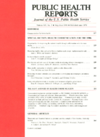 Public Health Reports  v 105 no 3 JanuaryFebruary 1990  cover