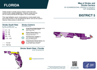 FL Congressional District 05 Stroke and Stroke Centers Map 119th Congress