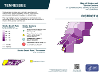 TN Congressional District 08 Stroke and Stroke Centers Map 119th Congress