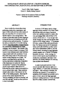 Development and Evaluation of a Training Exercise for Construction Maintenance and Repair Work Activities