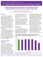 Wireless Substitution Early Release of Estimates from the National Health Interview Survey JulyDecember 2024