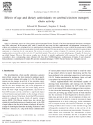 Effects of Age and Dietary Antioxidants on Cerebral Electron Transport Chain Activity