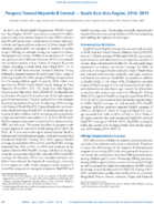 Progress Toward Hepatitis B Control  SouthEast Asia Region 20162019