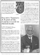 Executive Summary A Report Of The Surgeon General On Mental Health