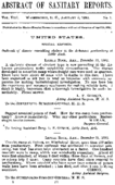 Abstract of sanitary reports  v 8 no 1 January 6 1893