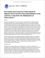Morbidity and Mortality Weekly Report MMWR Recommendations and Reports June 6 1992  Vol 41  No RR10