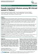 Sexually transmitted infections among HIVinfected women in Thailand