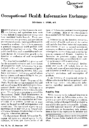 Occupational health information exchange