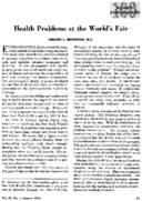 Health problems at the Worlds Fair