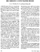 New dimensions in water pollution research