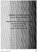 Summaries of selected papers from the 94th annual meeting of the American Public Health Association and related organizations held at San Francisco October 31November 4 1966