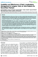 Feasibility and Effectiveness of Basic Lymphedema Management in Leogane Haiti an Area Endemic for Bancroftian Filariasis