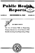 Public Health Reports  v 58 no 52  cover