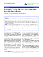 NAcetyl LCysteine Does Not Protect Mouse Ears from the Effects of Noise