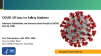 COVID19 vaccine safety updates