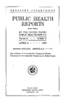 Public Health Reports  v 44 no 14  cover