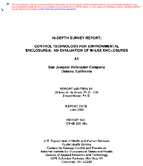 InDepth Survey Report Control Technology for Environmental Enclosures An Evaluation of InUse Enclosures at San Joaquin Helicopter Company Delano California