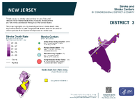 NJ Congressional District 03 Stroke and Stroke Centers Map 118th Congress