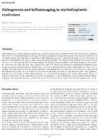 Pathogenesis and Inflammaging in Myelodysplastic Syndrome