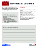 Construction Toolbox Talk Prevent Falls Guardrails 2022
