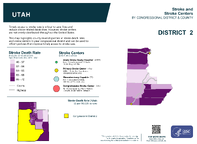 UT Congressional District 02 Stroke and Stroke Centers Map 118th Congress