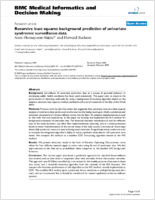 Recursive least squares background prediction of univariate syndromic surveillance data