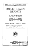 Public Health Reports  v 44 no 19  cover