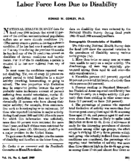 Labor Force Loss Due To Disability