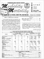 Morbidity and Mortality Weekly Report Vol 14 No 44 week ending November 6 1965