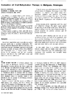 Evaluation of oral rehydration therapy in Matiguas Nicaragua