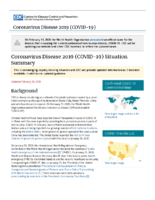 Coronavirus Disease 2019 COVID19 Situation Summary Updated February 20 2020